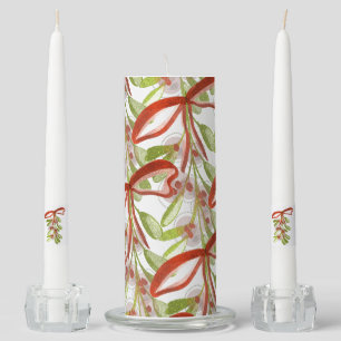 Christmas Mistletoe Unity Candle Set
