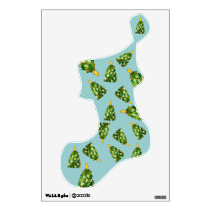 Christmas Mitten Tree Stocking wall decal