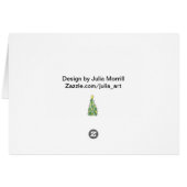 Christmas Mittens Card (Back Horizontal)