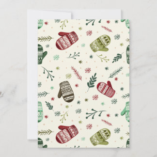 Christmas Mittens Holiday Card