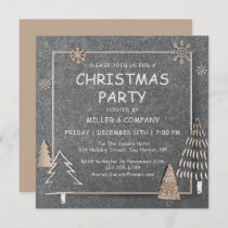 Christmas Modern Holiday Corporate Christmas Party Invitation