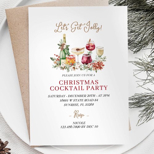 Christmas Modern Holiday Party Invitation 