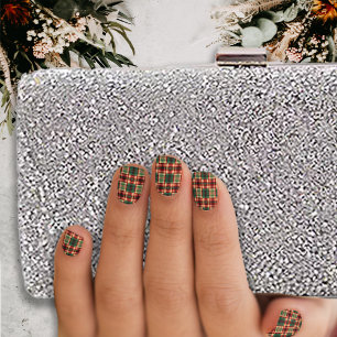 Christmas Modern Plaids Minx Nail Art