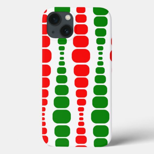 Christmas Modern Rectangles  iPhone 13 Case