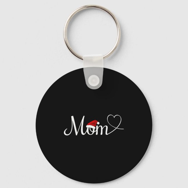 Christmas Mom Cute Mom Christmas  Keychain (Front)