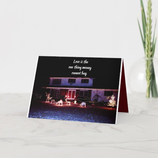 CHRISTMAS MONEY CAN'T BUY LOVE card (Front)