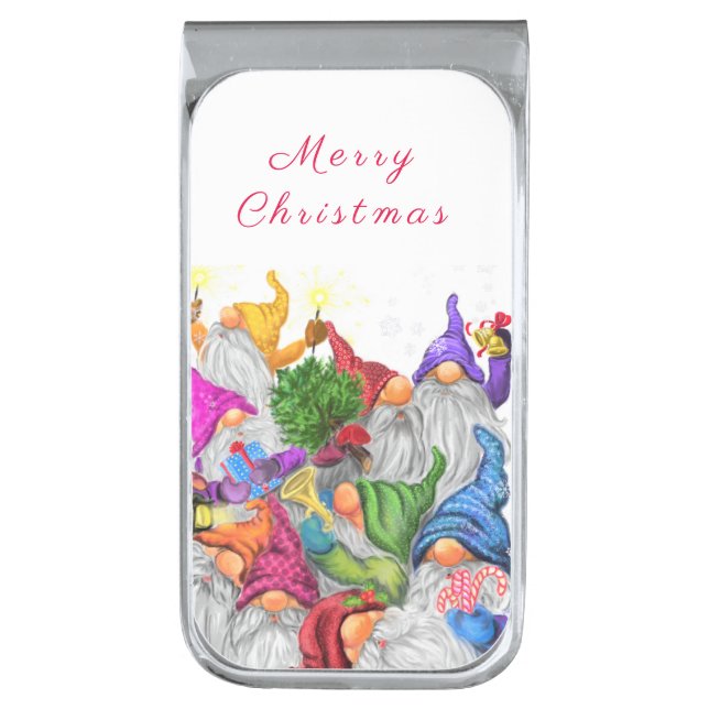 Christmas Money Clip Gift Gnome Party (Front Vertical)