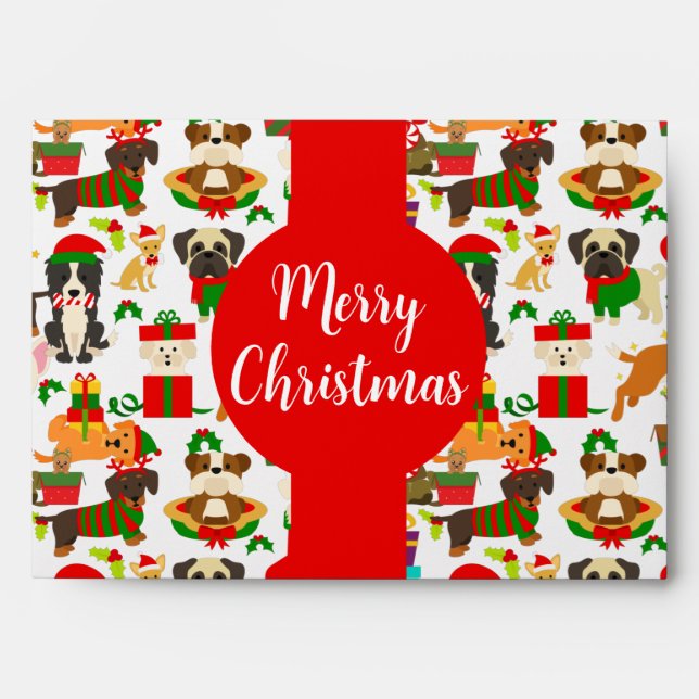 Christmas Money Puppy Dog Envelope (Front)