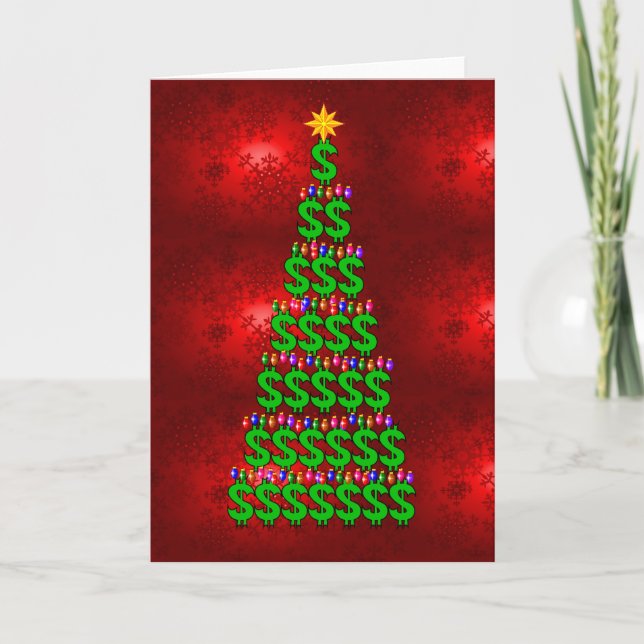 Christmas Money Tree Holiday Card (Front)