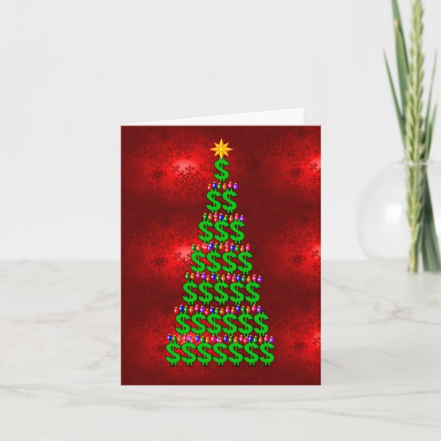 Christmas Money Tree Holiday Card (Front)