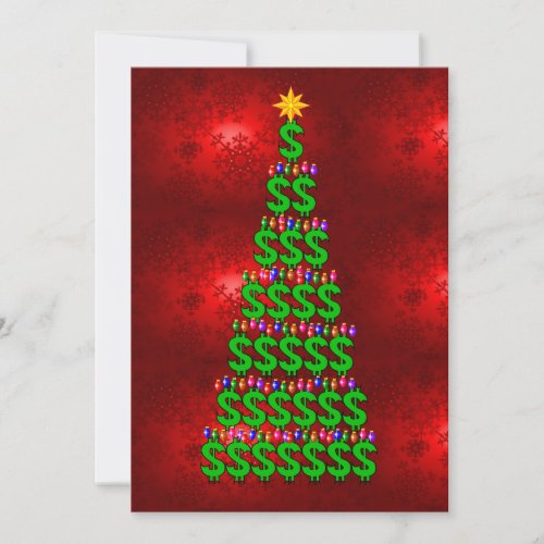 Christmas Money Tree Invitation