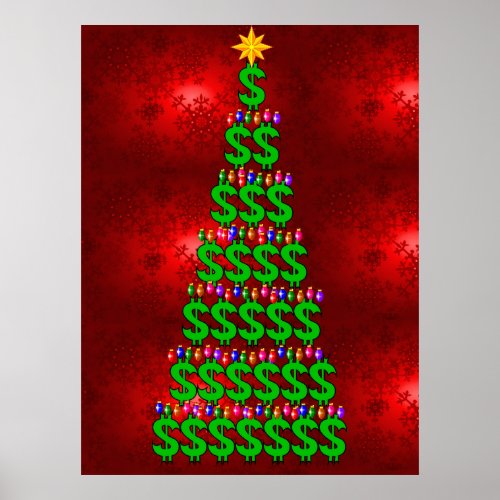 Christmas Money Tree Poster