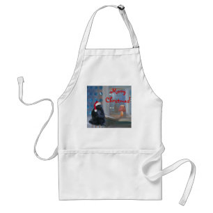 Christmas Monkey Adult Apron