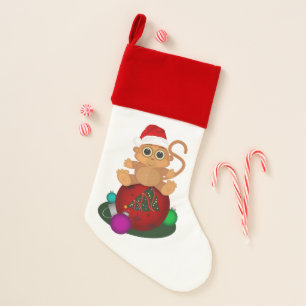 Christmas Monkey Christmas Stocking
