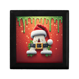 Christmas Monogram A For Winter Gifts Gift Box