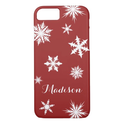 Christmas Monogram iPhone 7 Case