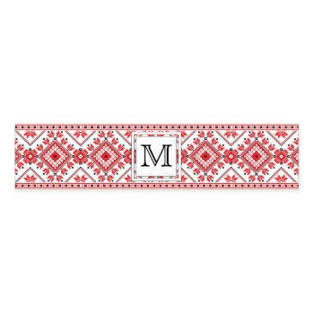 Christmas Monogram Napkin Ring Wrap by Classicville at Zazzle