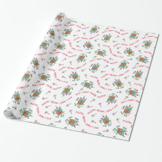 Christmas Monster with Gift Wrapping Paper