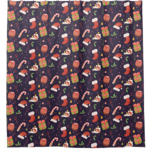 Christmas mood shower curtain