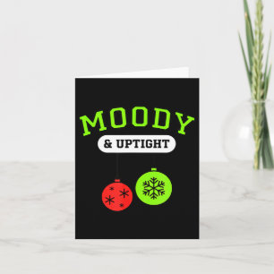 Christmas Moody & Uptight Funny Xmas Holiday S Card