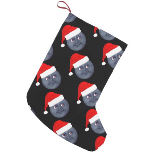 Christmas Moon Emoji Xmas Stockings