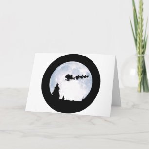 Christmas Moon Holiday Card