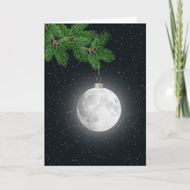 Christmas Moon Ornament Holiday  (Front)