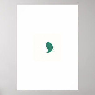 Christmas Moon Phase Poster - White & Green