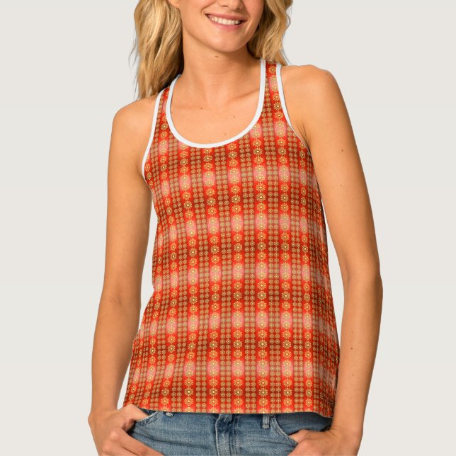 Christmas Moon Star Pattern-65756 Tank Top (Front)
