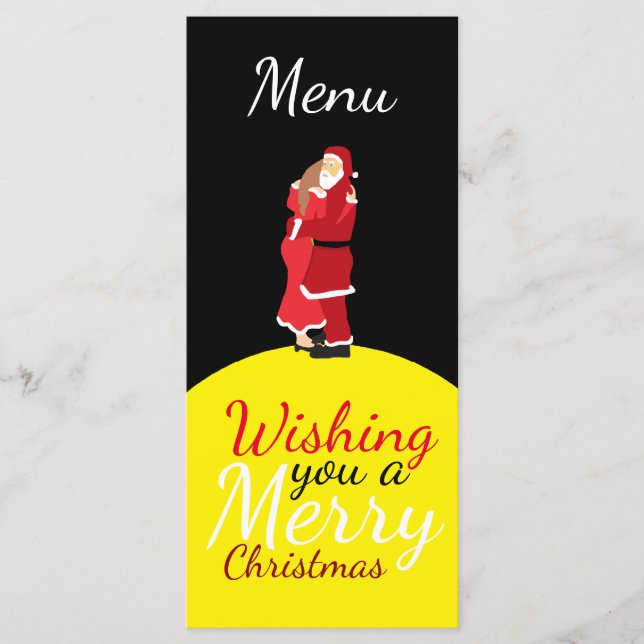 Christmas Moon Wishing You A Merry Christmas Menu (Front)