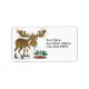 Christmas Moose Adress Labels/ Gift Labels | Zazzle