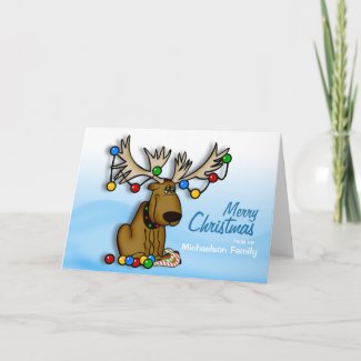 Christmas Moose Card