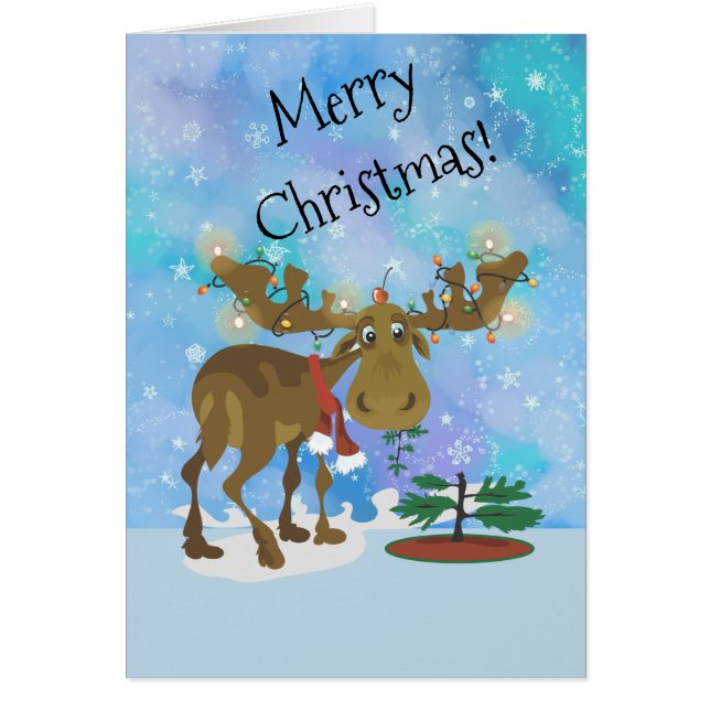 Christmas Moose ~ Cards (Front)