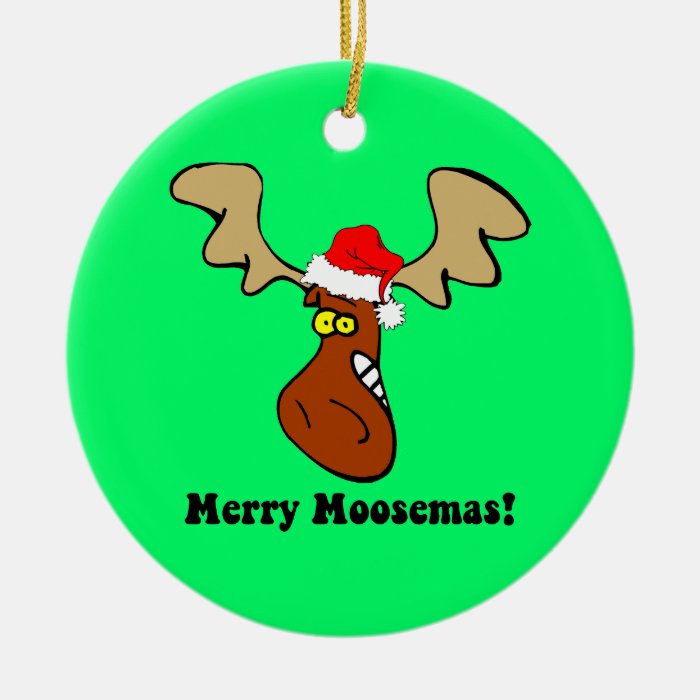 Christmas moose christmas ornaments