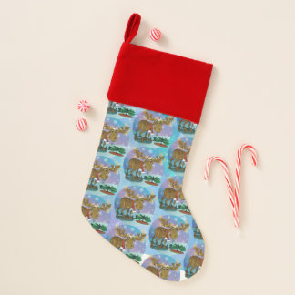 Christmas Moose Christmas Stocking