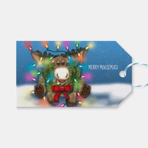 Christmas Moose Gift Tags