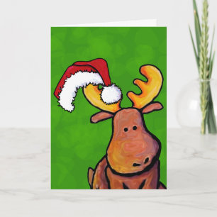 Christmas Moose Holiday Card