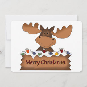 Christmas Moose Holiday Card