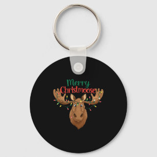 Christmas Moose Merry Christmas Moose Merry Christ Keychain