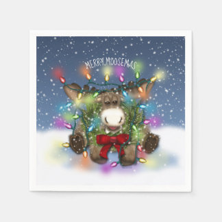 Christmas Moose Napkins
