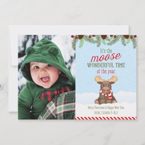 Christmas Moose _ Photo Christmas Card