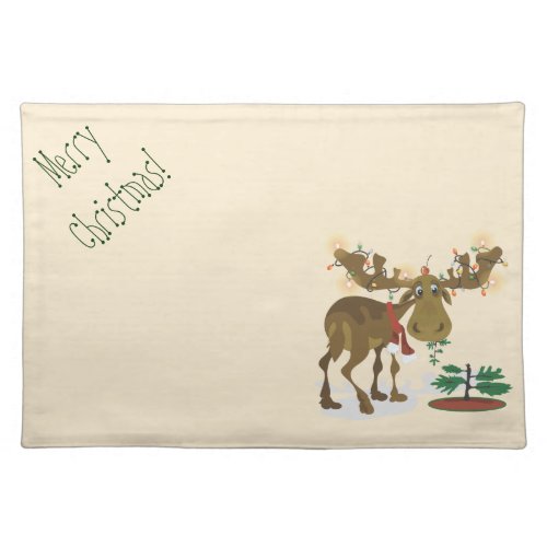 Christmas Moose placemat