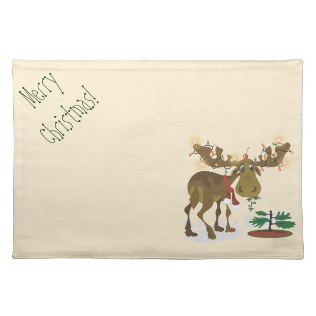Christmas Moose placemat (Front)