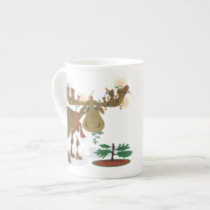 Christmas Moose~specialty mug