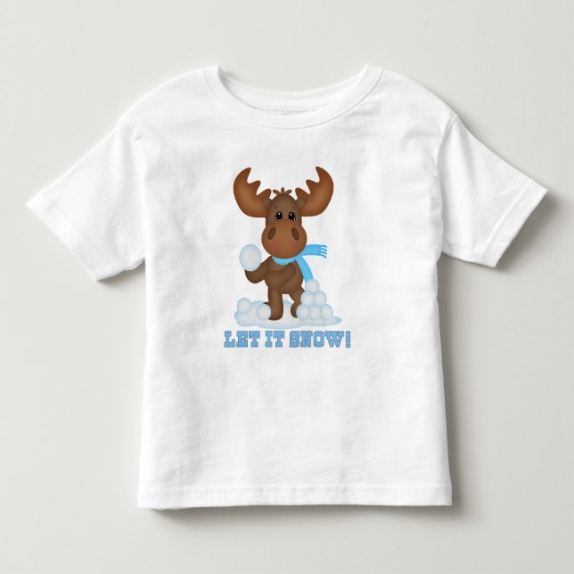Christmas Moose toddler boy t-shirt (Front)