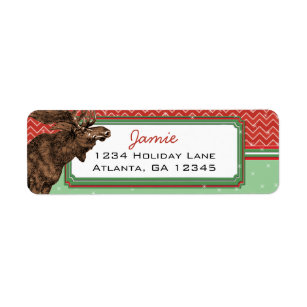 Moose Return Address Labels | Zazzle