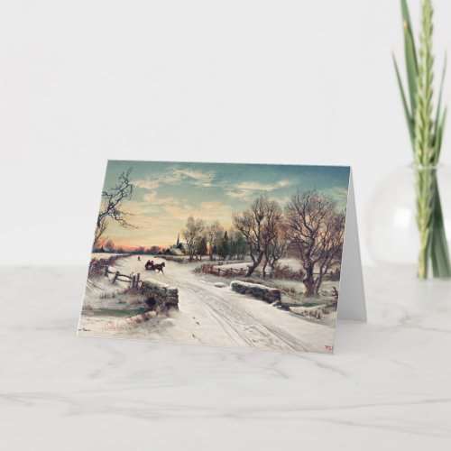 Christmas Morn fine art painting Card