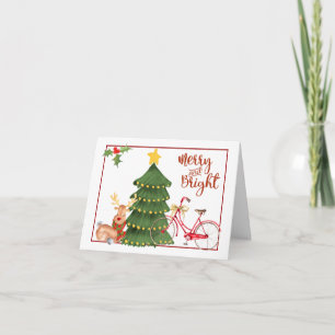 Christmas Morning Bicycle Holiday Card