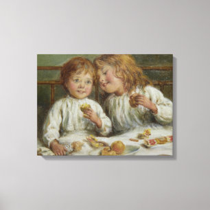 Christmas Morning (by Joseph Clark) Canvas Print