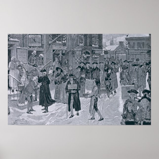 Christmas Morning in Old New York Poster (Front)